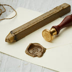 Wax Seal with Single Cursive Font Initial