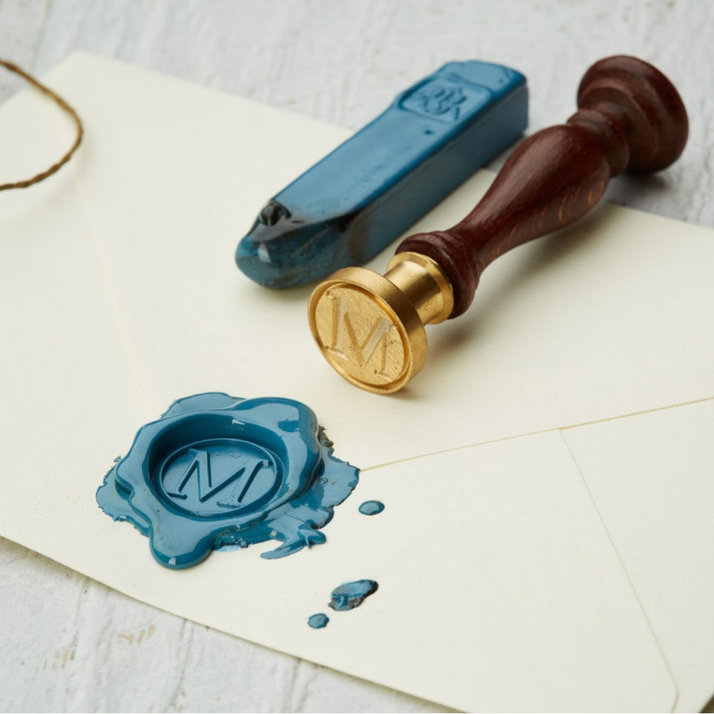Wax Seal with Single Roman Font Initial