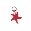 Starfish Leather Key Ring