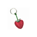 Strawberry Leather Key Ring
