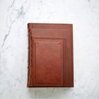 Leather Journal - Hard Cover - Unlined - Border Emboss