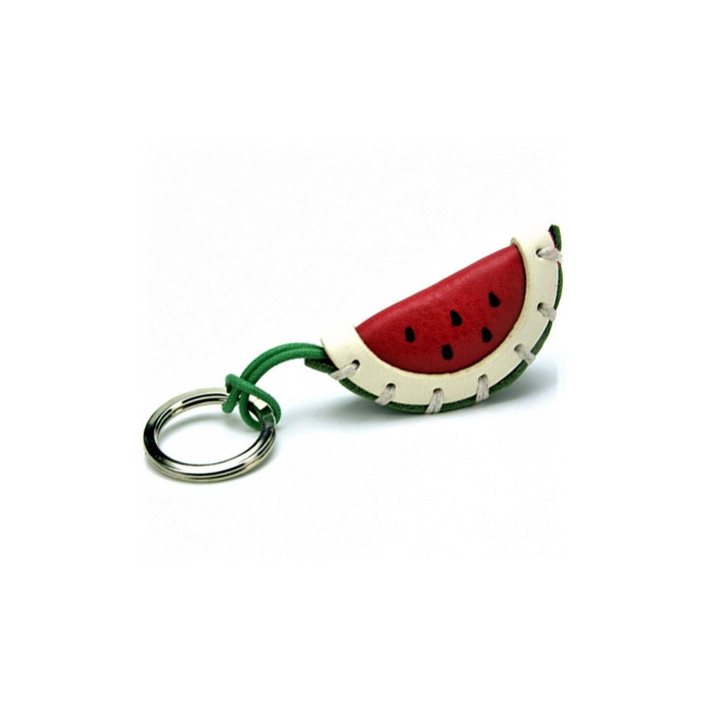Watermelon Leather Key Ring